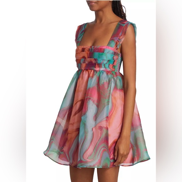 💥PRICE DROP💥 Cindylou Printed Babydoll Dress - Picture 3 of 10